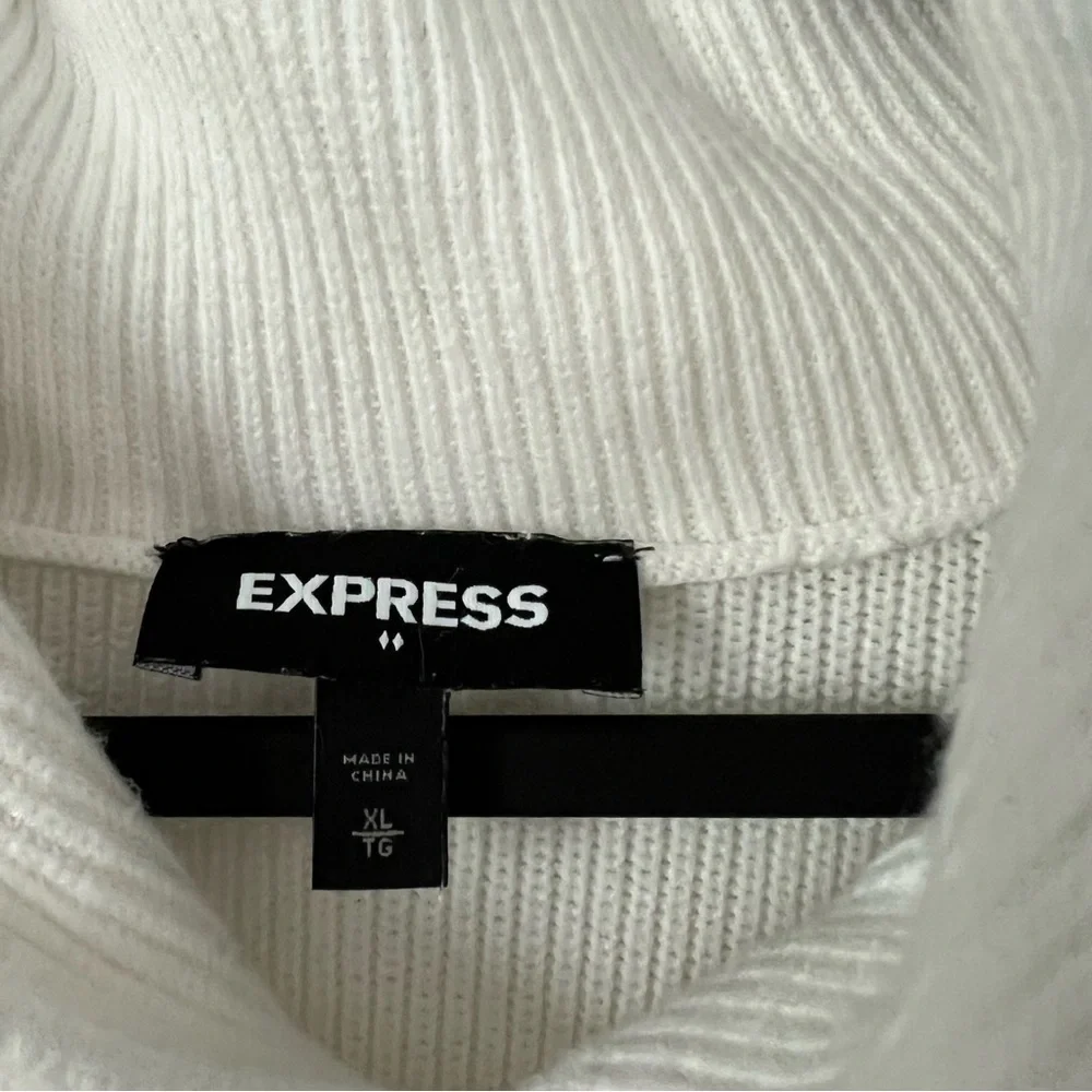 Express white Turtleneck Sweater